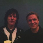 James backstage with Jeff Beck